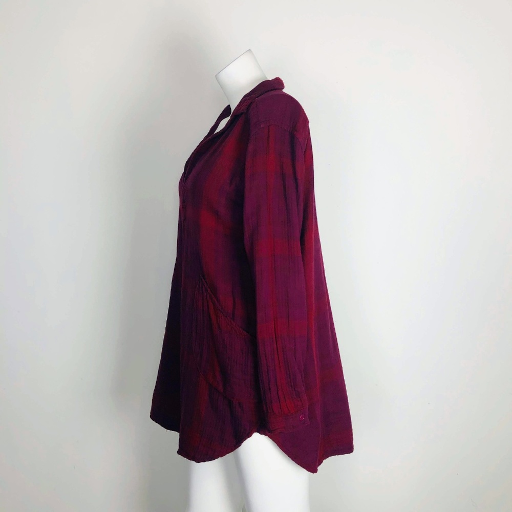 FP x CP Shades Emily Campfire Shirt Dress Plaid - Picture 4 of 8